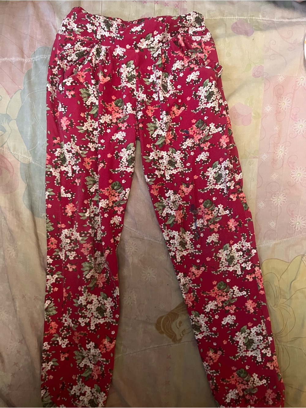 Roxy Pink Floral Lounge Pants